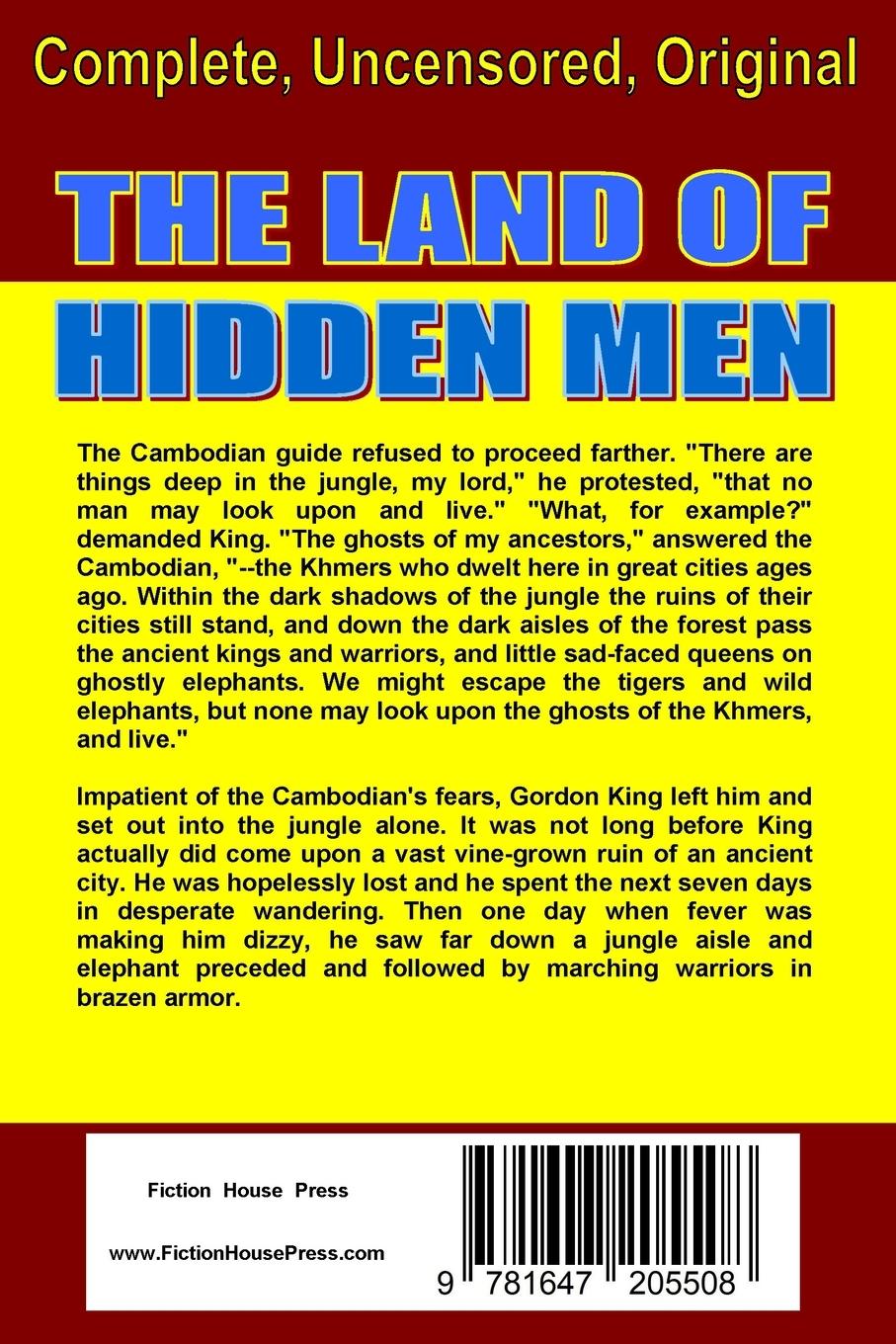 Rückseitencover The Land of Hidden Men