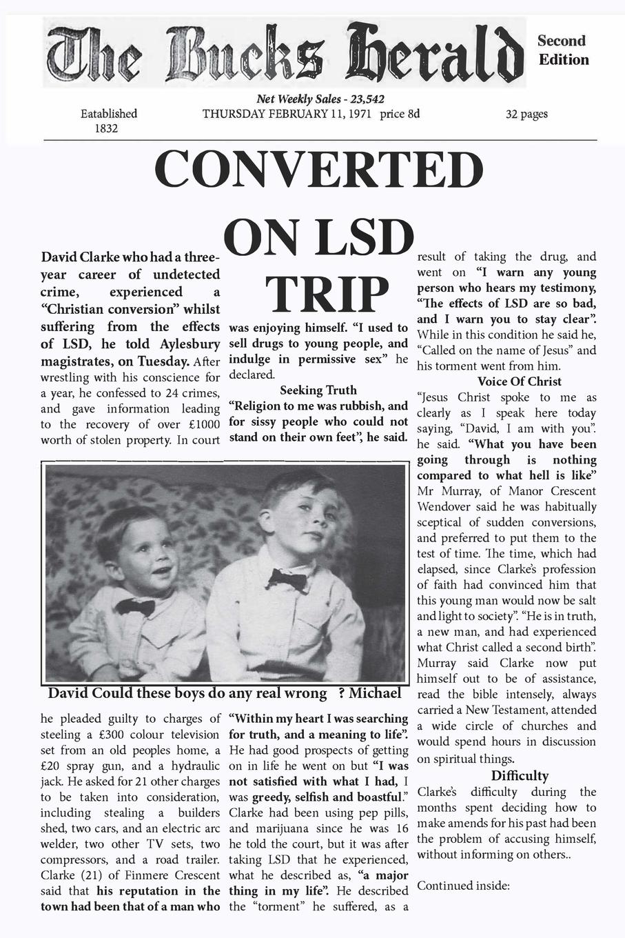 Vorderes Coverbild Converted on LSD Trip 4th Edition