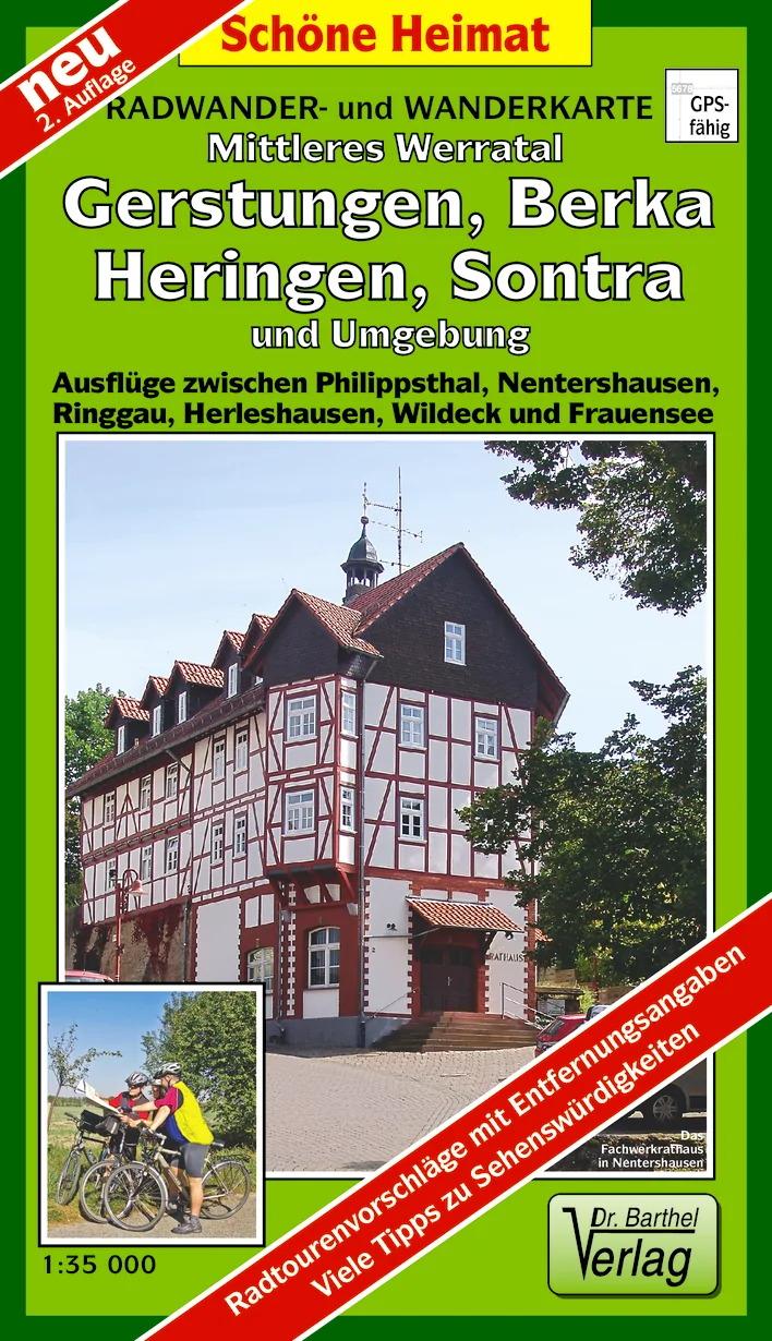 Vorderes Coverbild Mittleres Werratal, Gerstungen, Berka, Heringen, Sontra und Umgebung Radwander- und Wanderkarte  1 : 35 000