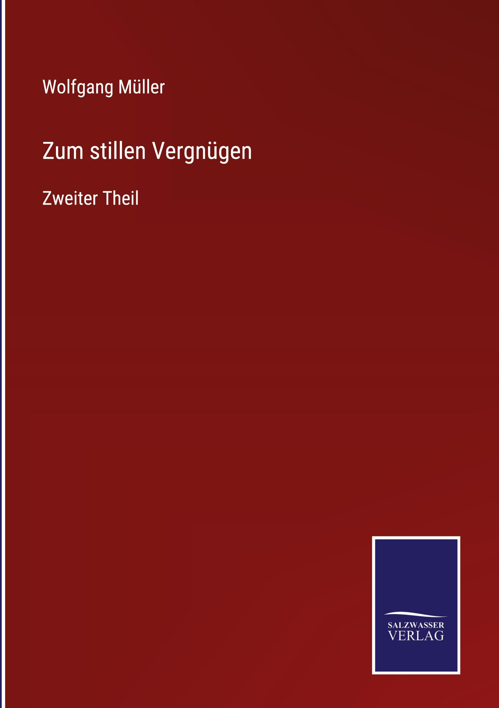 Vorderes Coverbild Zum stillen Vergnügen