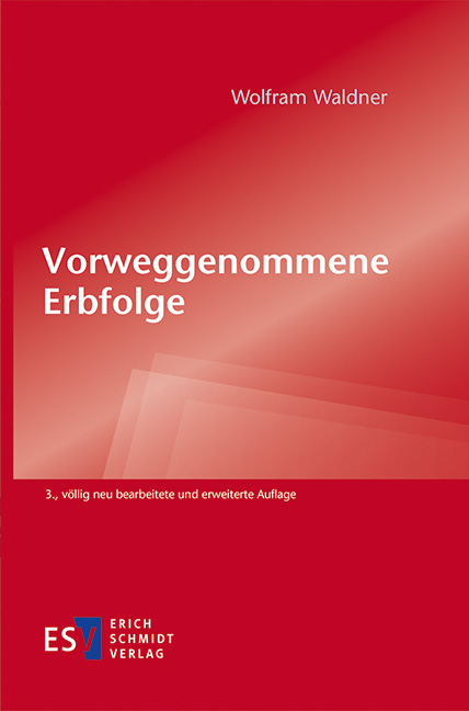 Vorderes Coverbild Vorweggenommene Erbfolge