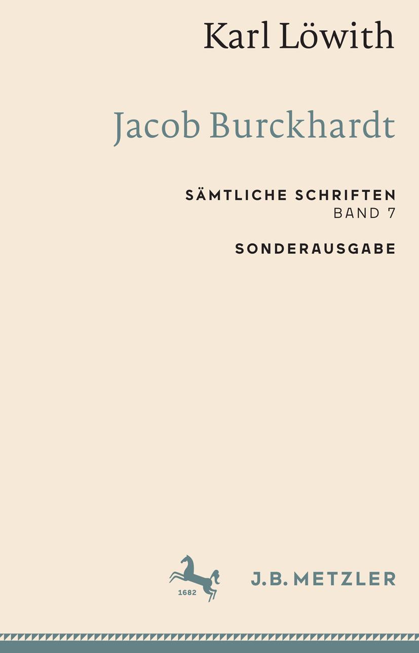 Vorderes Coverbild Karl Löwith: Jacob Burckhardt