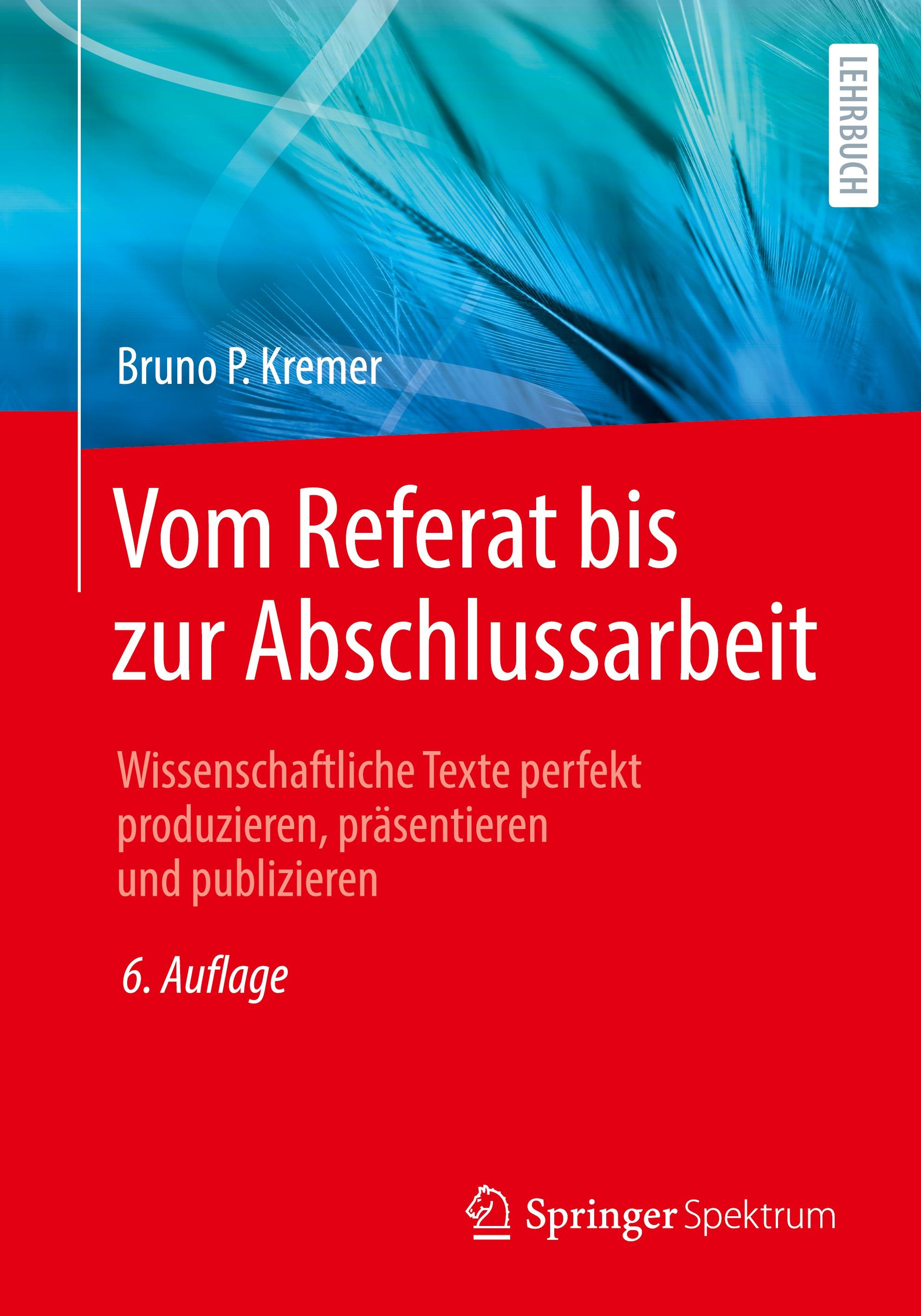 Vorderes Coverbild Vom Referat bis zur Abschlussarbeit