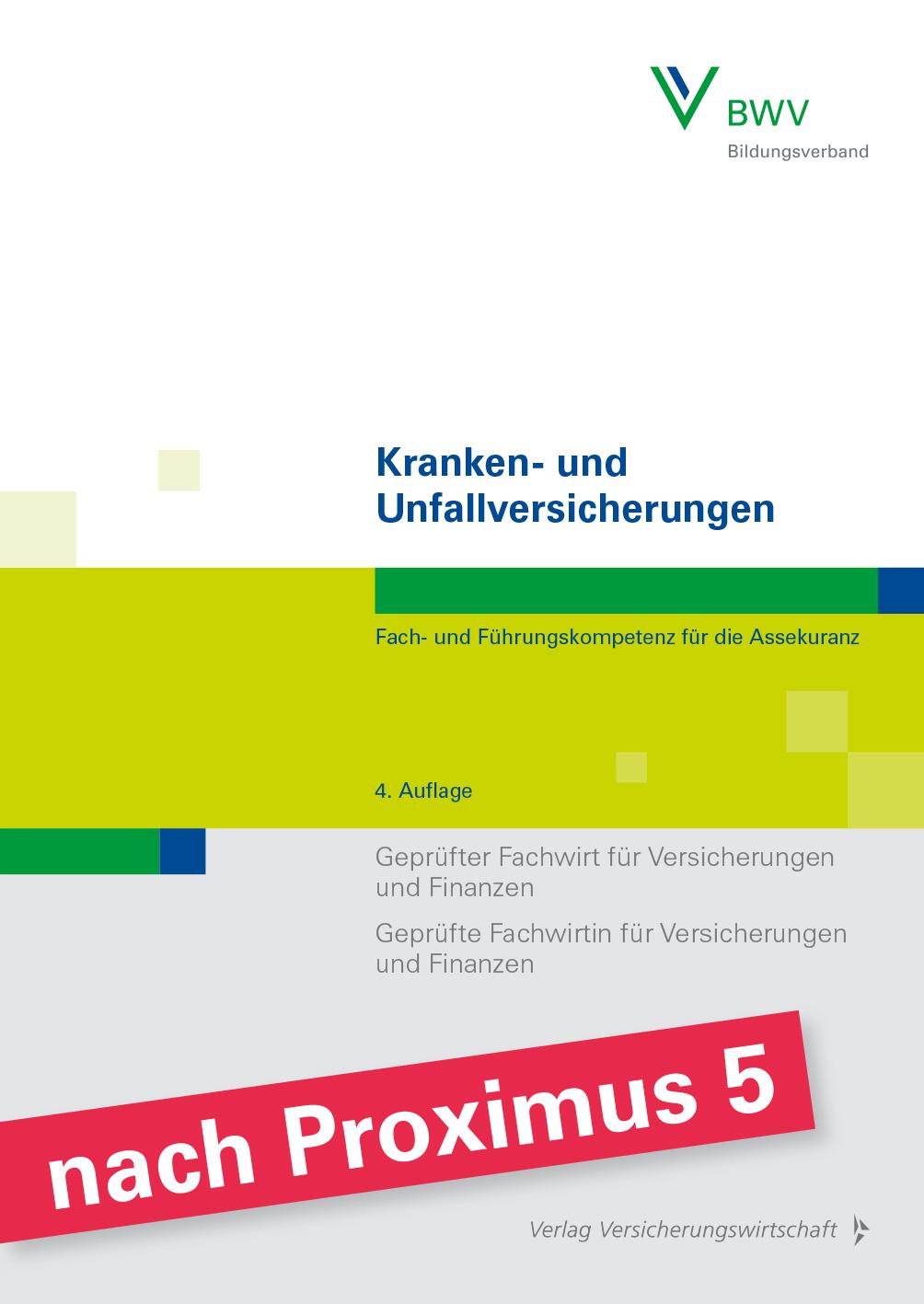 Vorderes Coverbild Kranken- und Unfallversicherungen