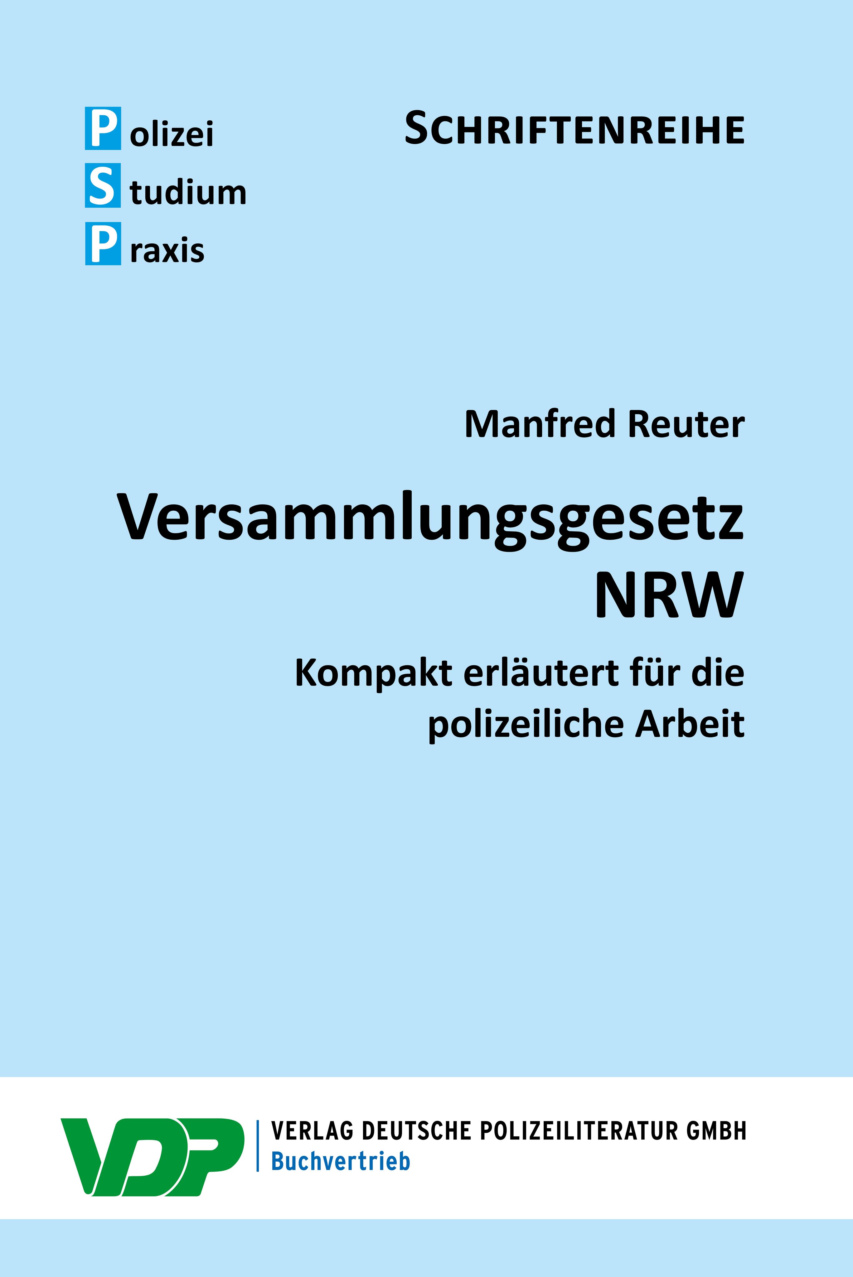Vorderes Coverbild Versammlungsgesetz NRW