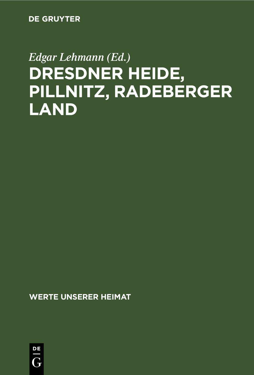 Vorderes Coverbild Dresdner Heide, Pillnitz, Radeberger Land