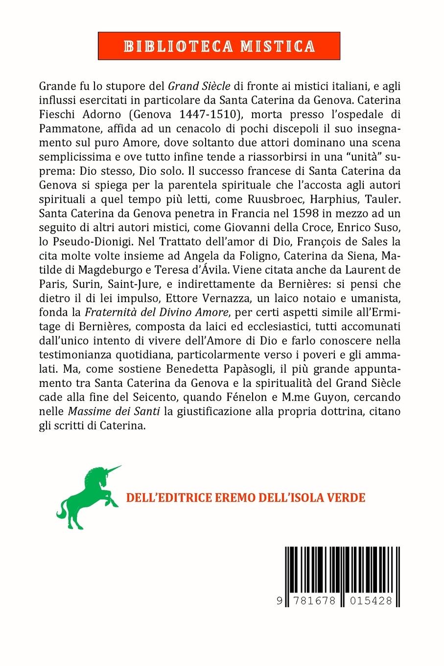 Rückseitencover VITA ED OPERE DI SANTA CATERINA DA GENOVA