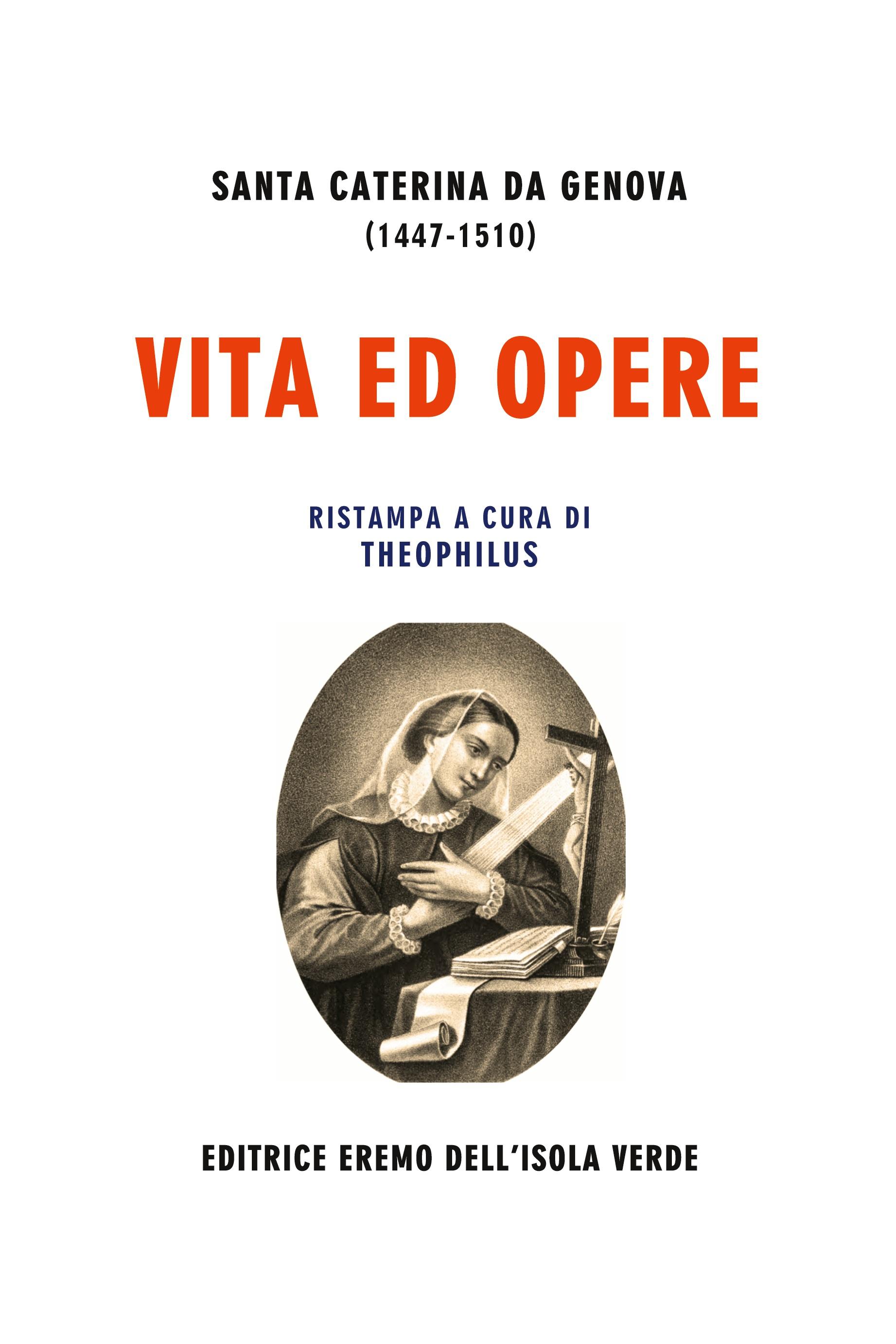 Vorderes Coverbild VITA ED OPERE DI SANTA CATERINA DA GENOVA
