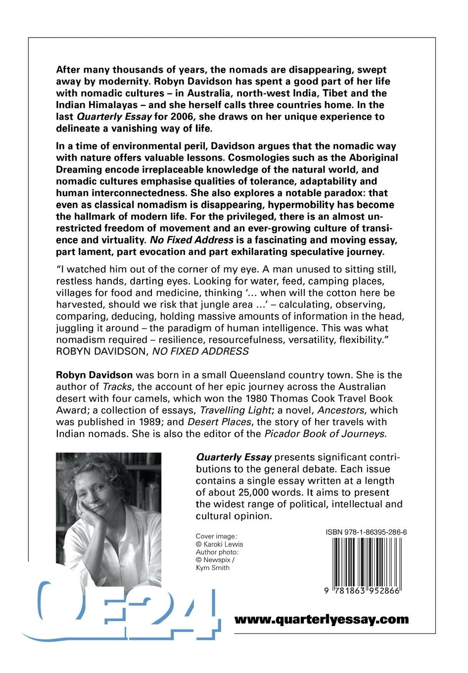 Rückseitencover No Fixed Address