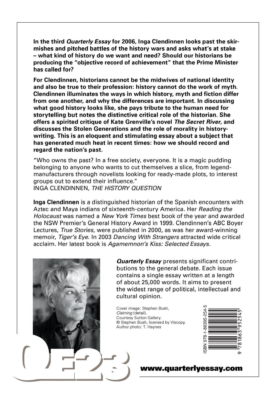 Rückseitencover The History Question