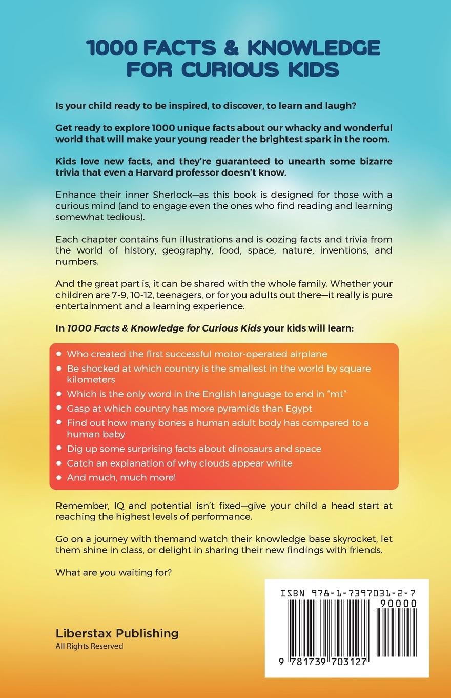 Rückseitencover 1000 Facts & Knowledge for Curious Kids