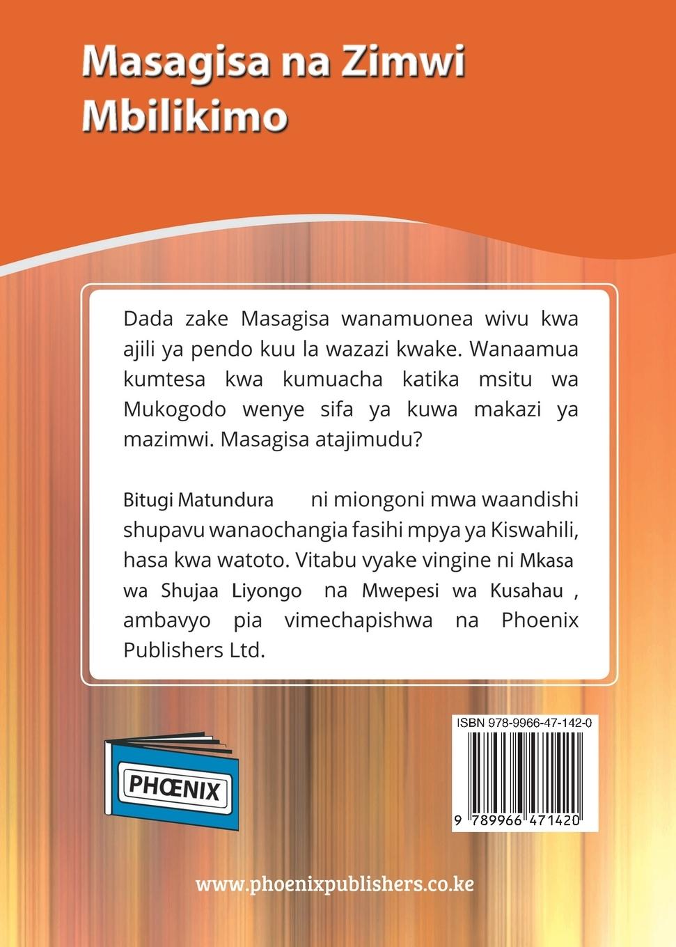 Rückseitencover Masagisa na Zimwi Mbilikimo