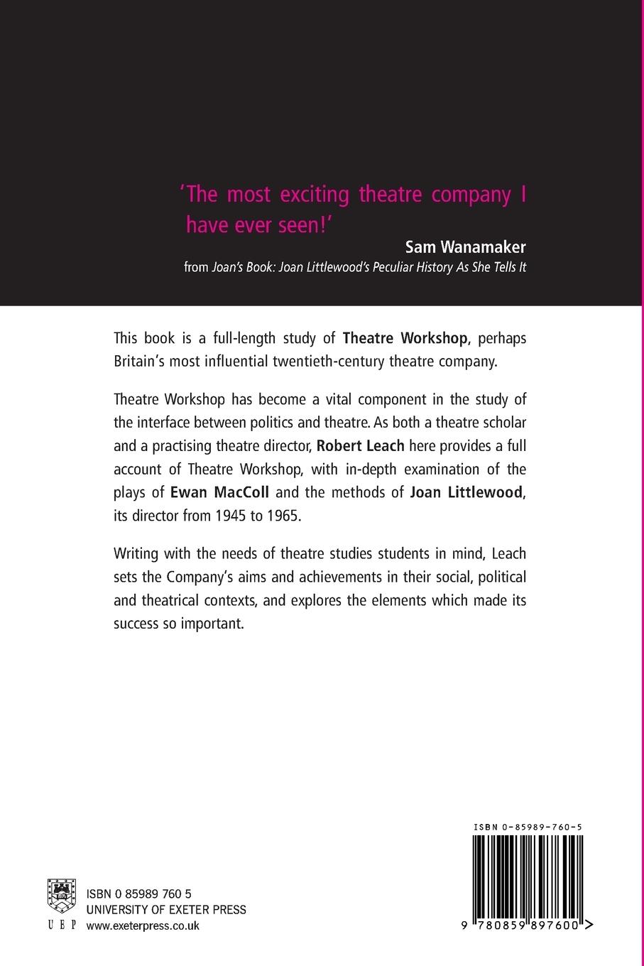 Rückseitencover Theatre Workshop