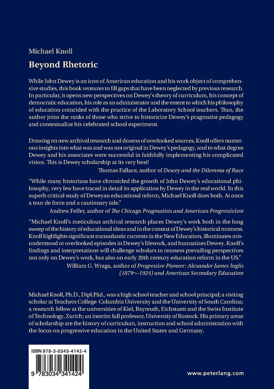 Rückseitencover Beyond Rhetoric