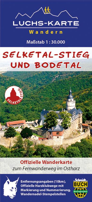 Vorderes Coverbild Luchs-Wanderkarte Selketal-Stieg und Bodetal