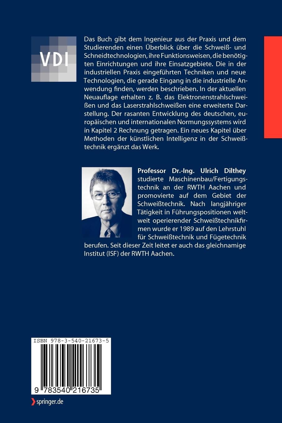 Rückseitencover Schweißtechnische Fertigungsverfahren 1