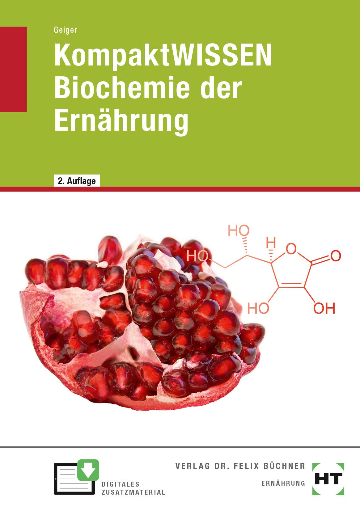 Vorderes Coverbild eBook inside: Buch und eBook KompaktWISSEN Biochemie der Ernährung
