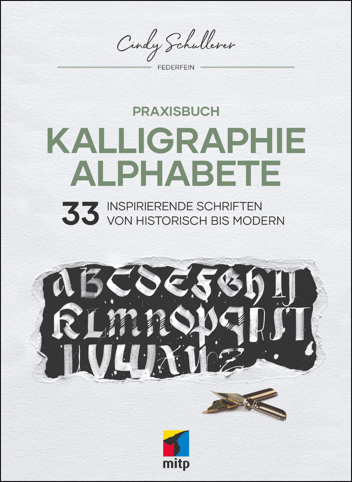 Vorderes Coverbild Praxisbuch Kalligraphie Alphabete