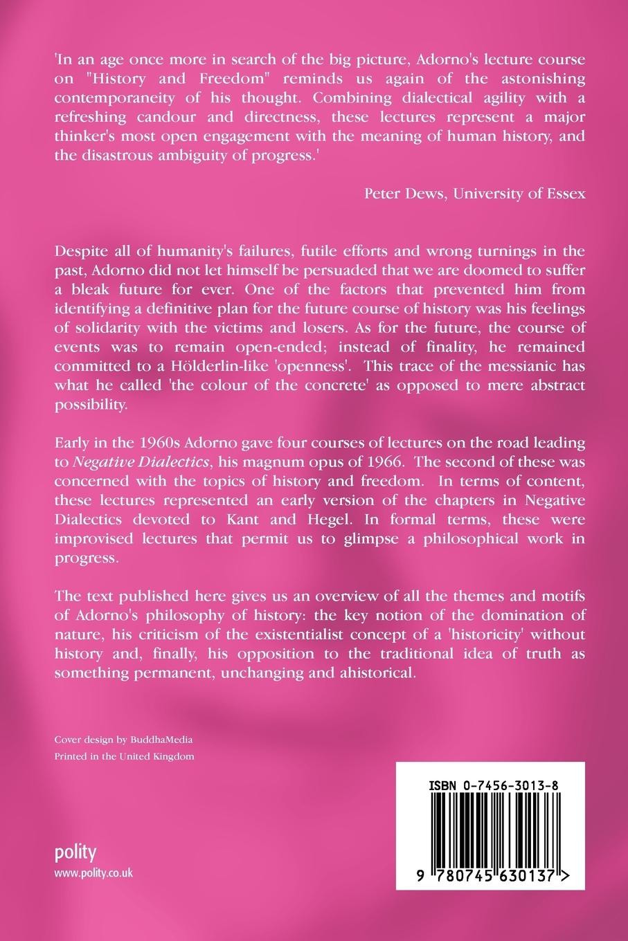 Rückseitencover History and Freedom