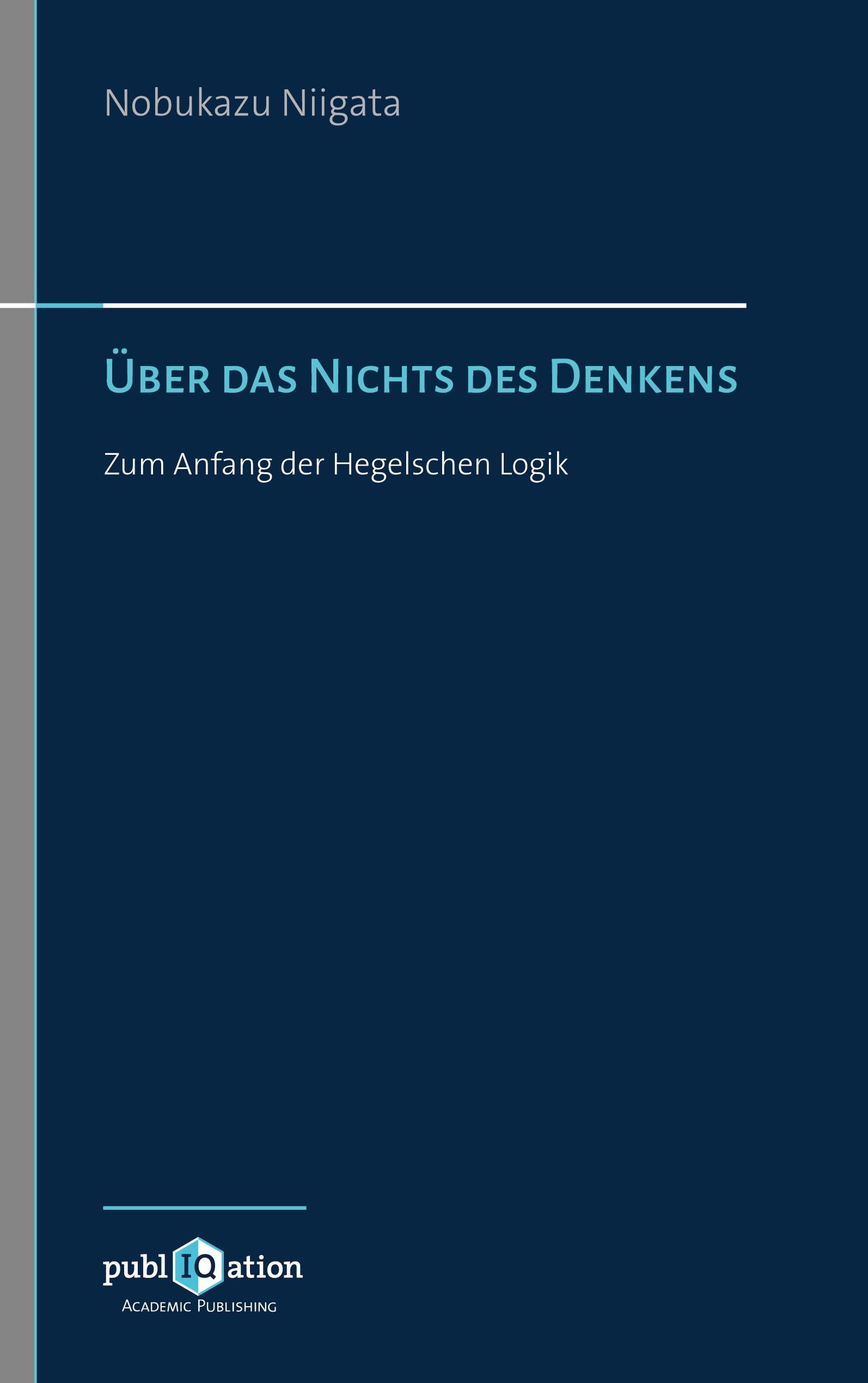 Vorderes Coverbild Über das Nichts des Denkens