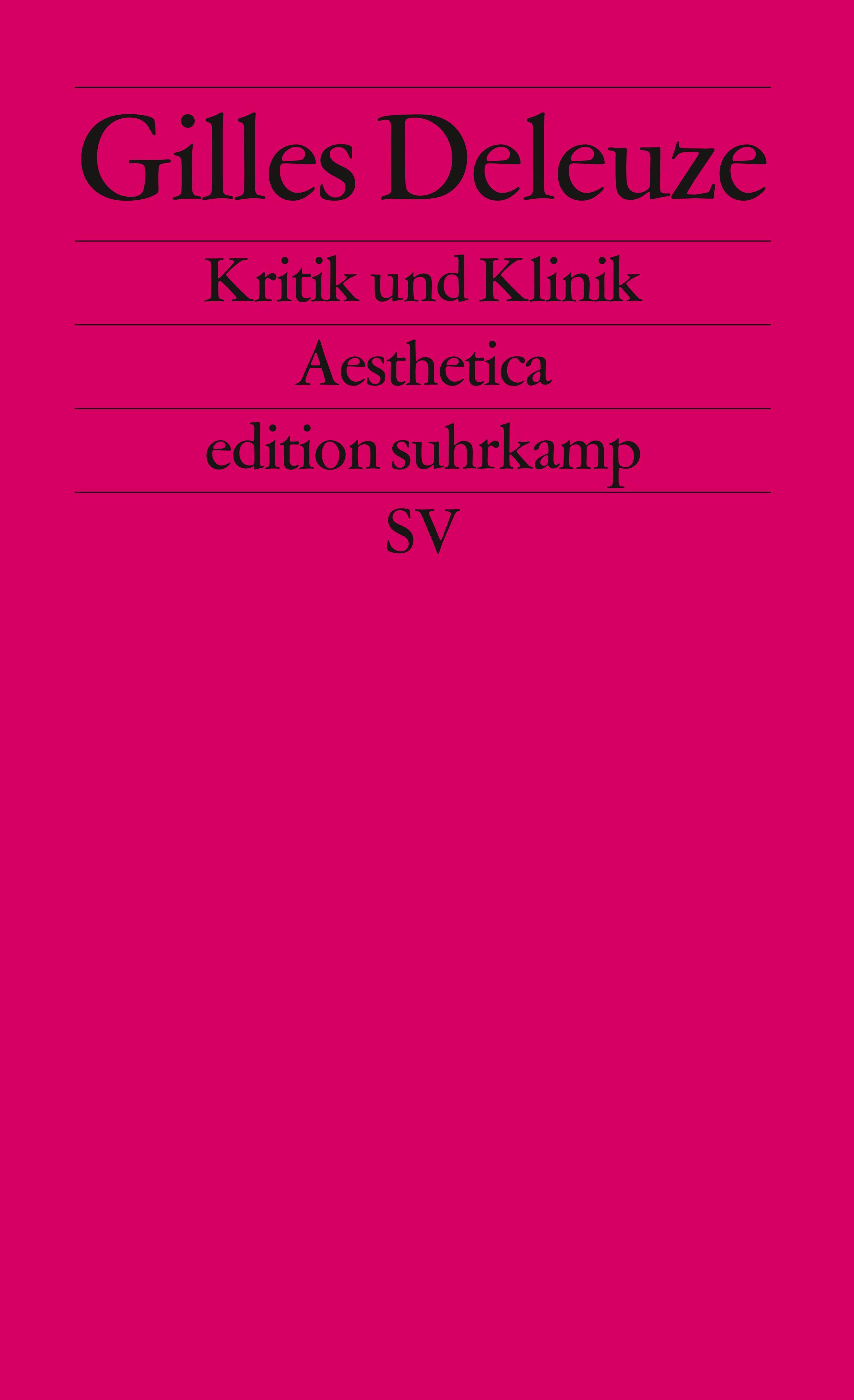 Vorderes Coverbild Kritik und Klinik