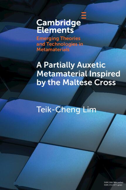 Vorderes Coverbild A Partially Auxetic Metamaterial Inspired by the Maltese Cross