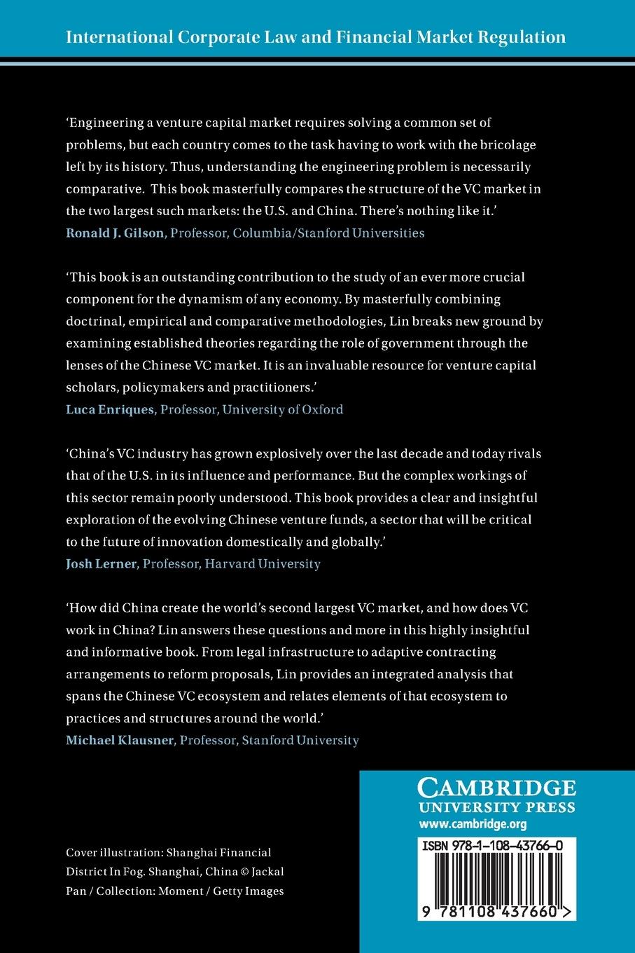 Rückseitencover Venture Capital Law in China