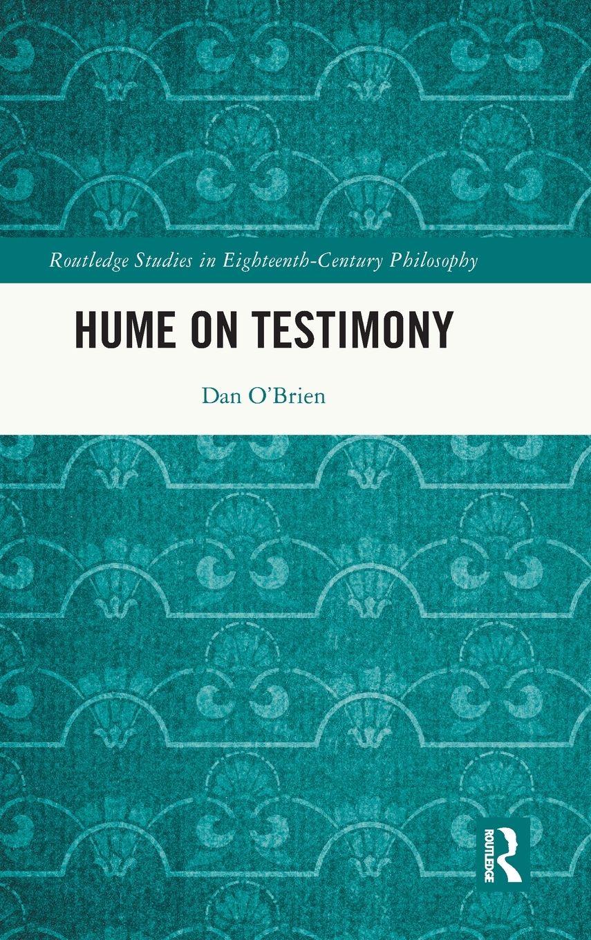 Vorderes Coverbild Hume on Testimony