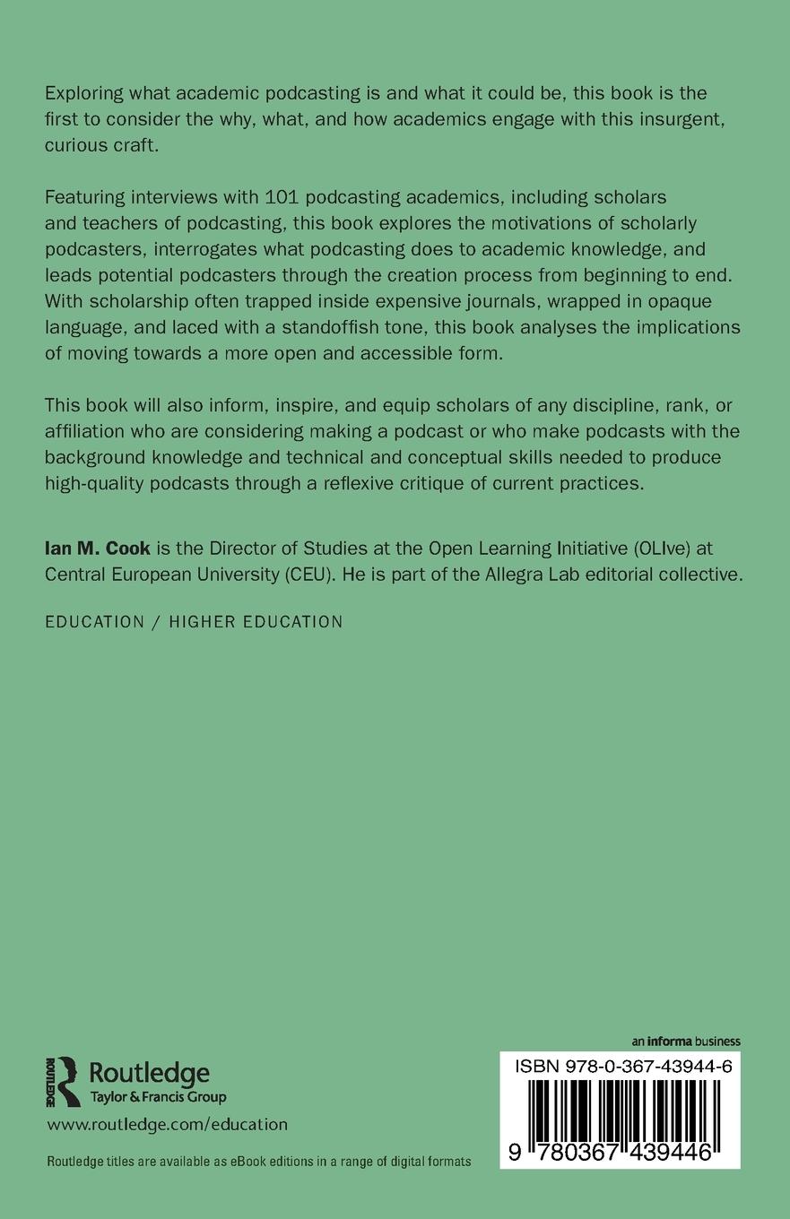 Rückseitencover Scholarly Podcasting