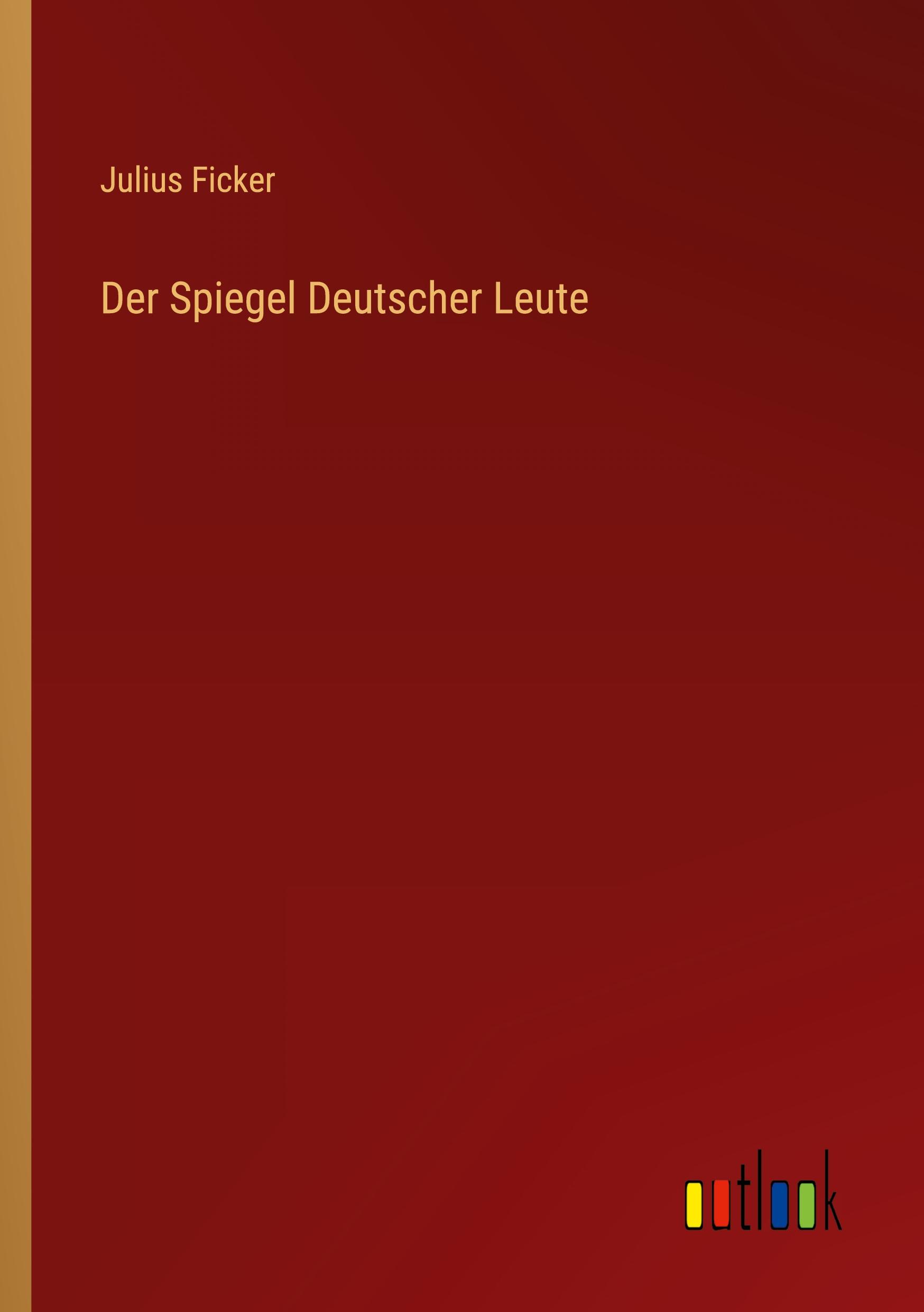 Vorderes Coverbild Der Spiegel Deutscher Leute