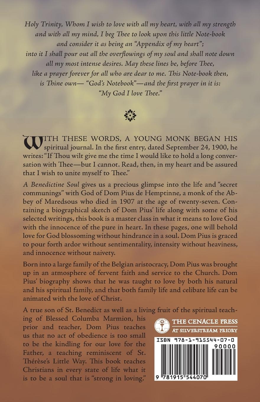 Rückseitencover A Benedictine Soul