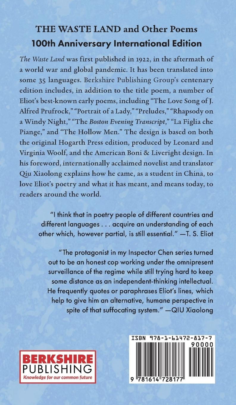 Rückseitencover THE WASTE LAND and Other Poems