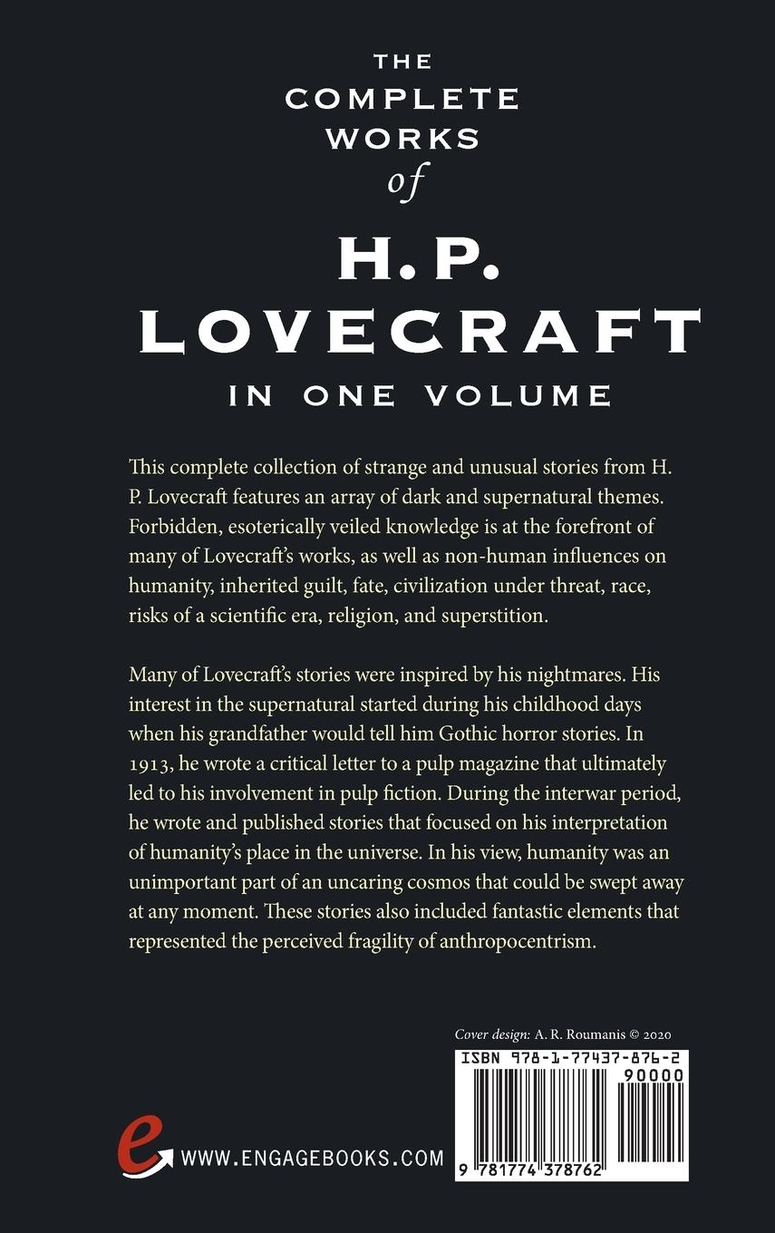 Rückseitencover The Complete Works of H. P. Lovecraft (Deluxe Library Edition)