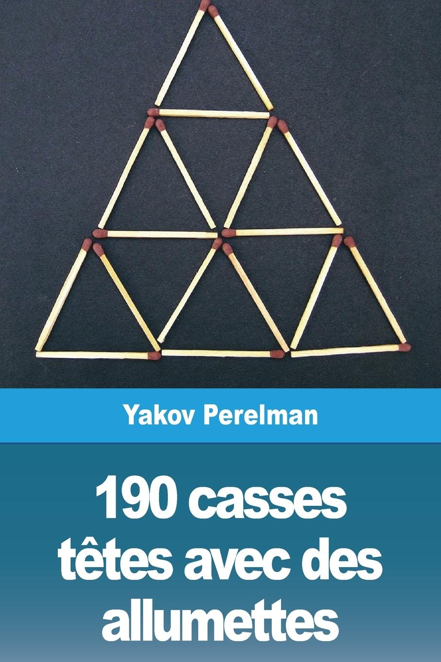 Vorderes Coverbild 190 casses têtes avec des allumettes