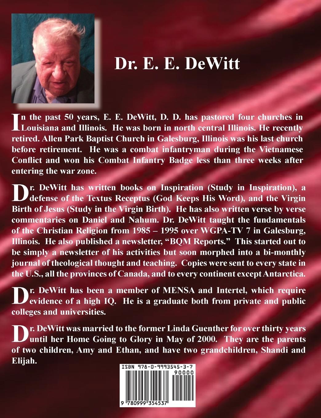 Rückseitencover DeWitt on the General Epistles