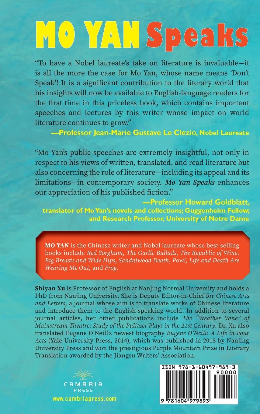 Rückseitencover Mo Yan Speaks