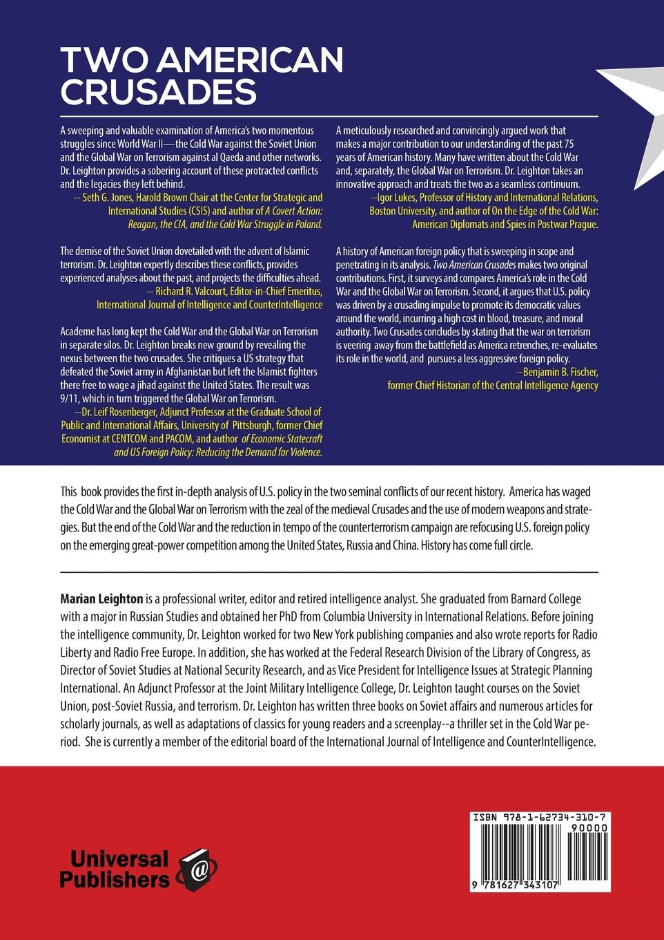 Rückseitencover Two American Crusades: Actors and Factors in the Cold War and the Global War on Terrorism
