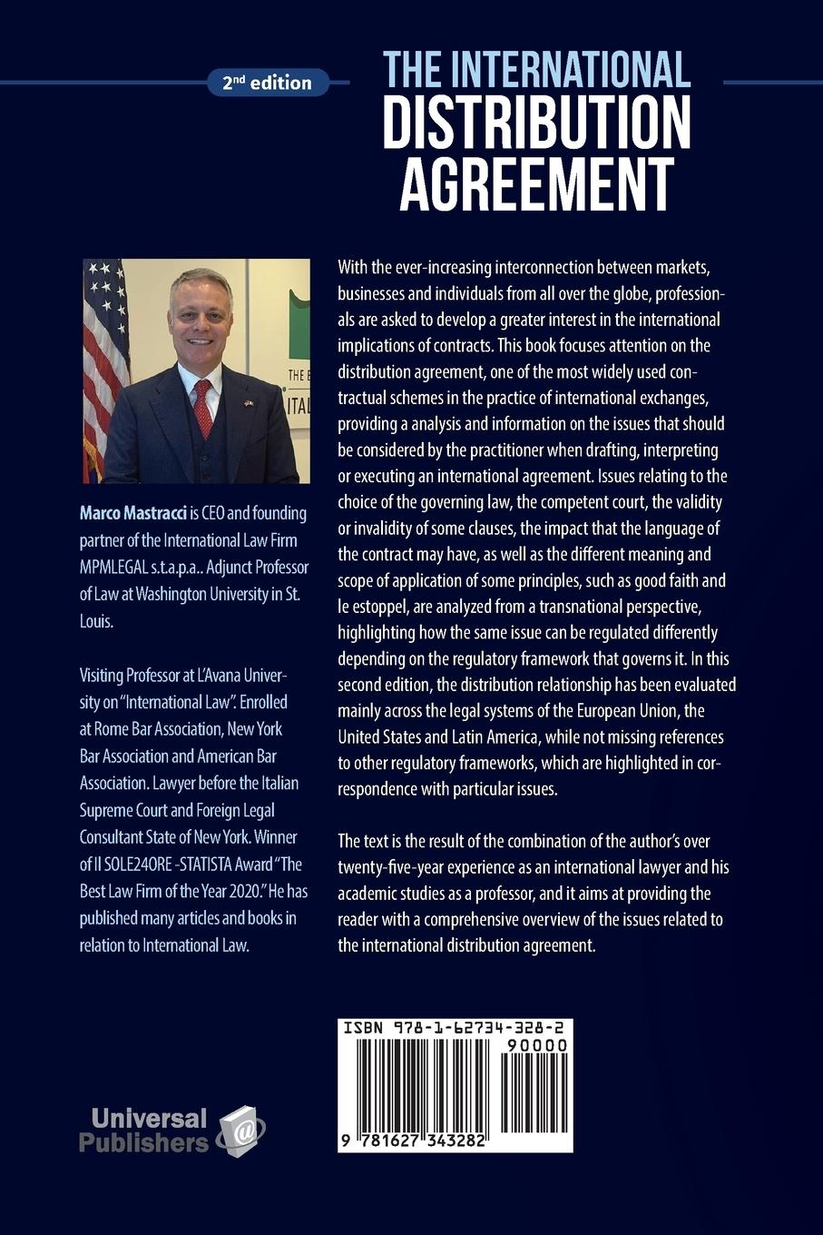 Rückseitencover The International Distribution Agreement: Transnational Contracting across the European Union, the United States and Latin America