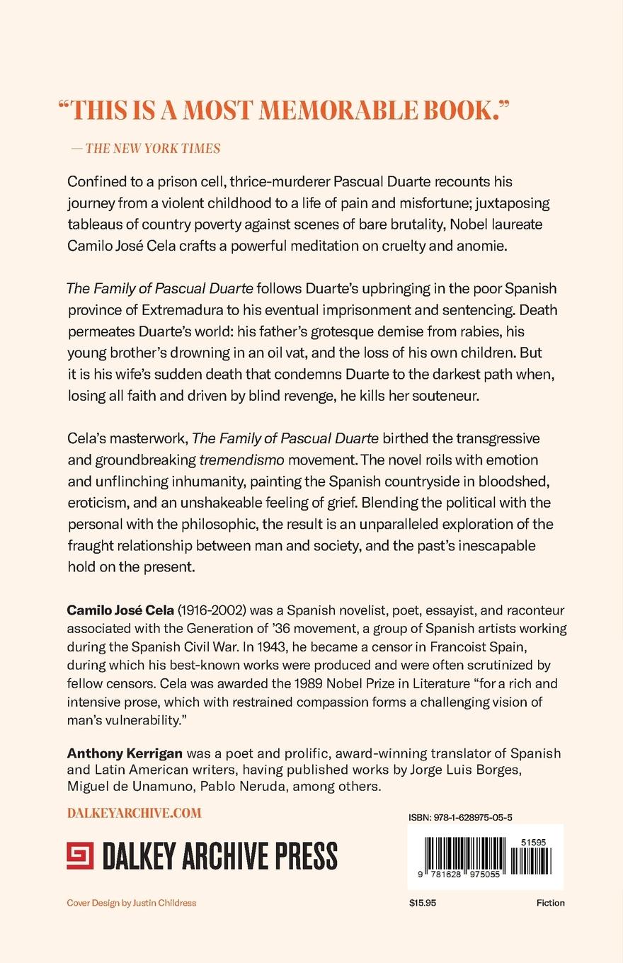 Rückseitencover Family of Pascual Duarte