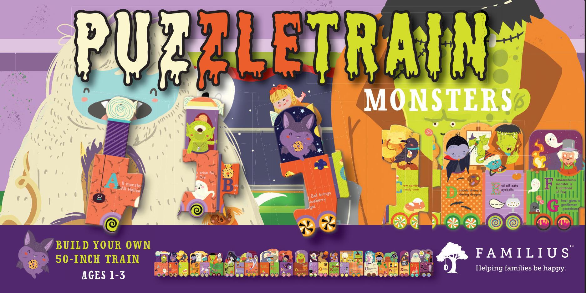 Vorderes Coverbild PuzzleTrain: Monsters 26-Piece Puzzle