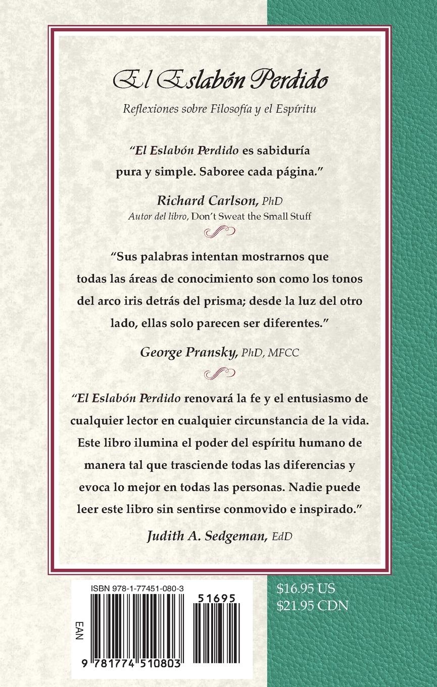 Rückseitencover El Eslabón Perdido