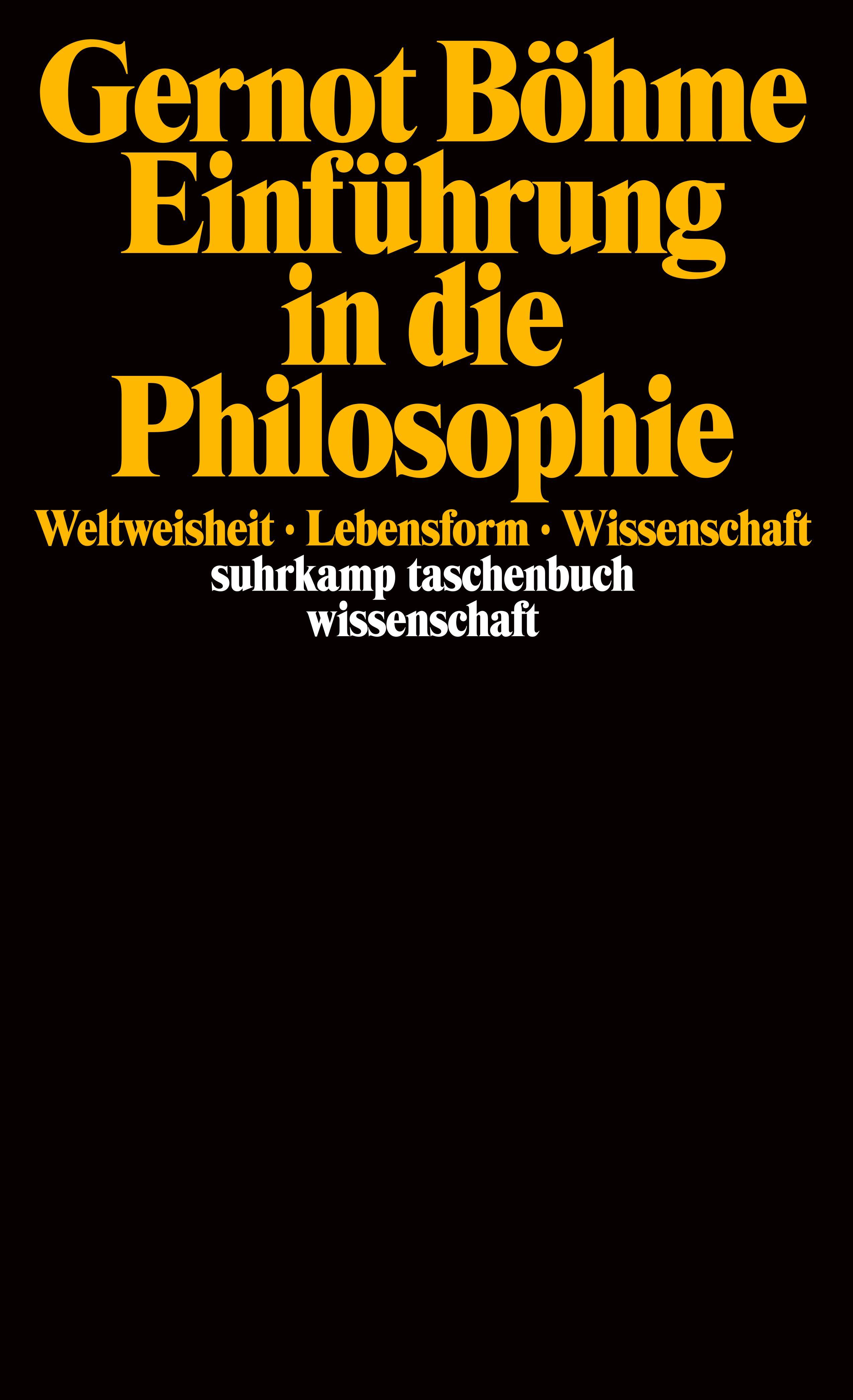 Vorderes Coverbild Einführung in die Philosophie