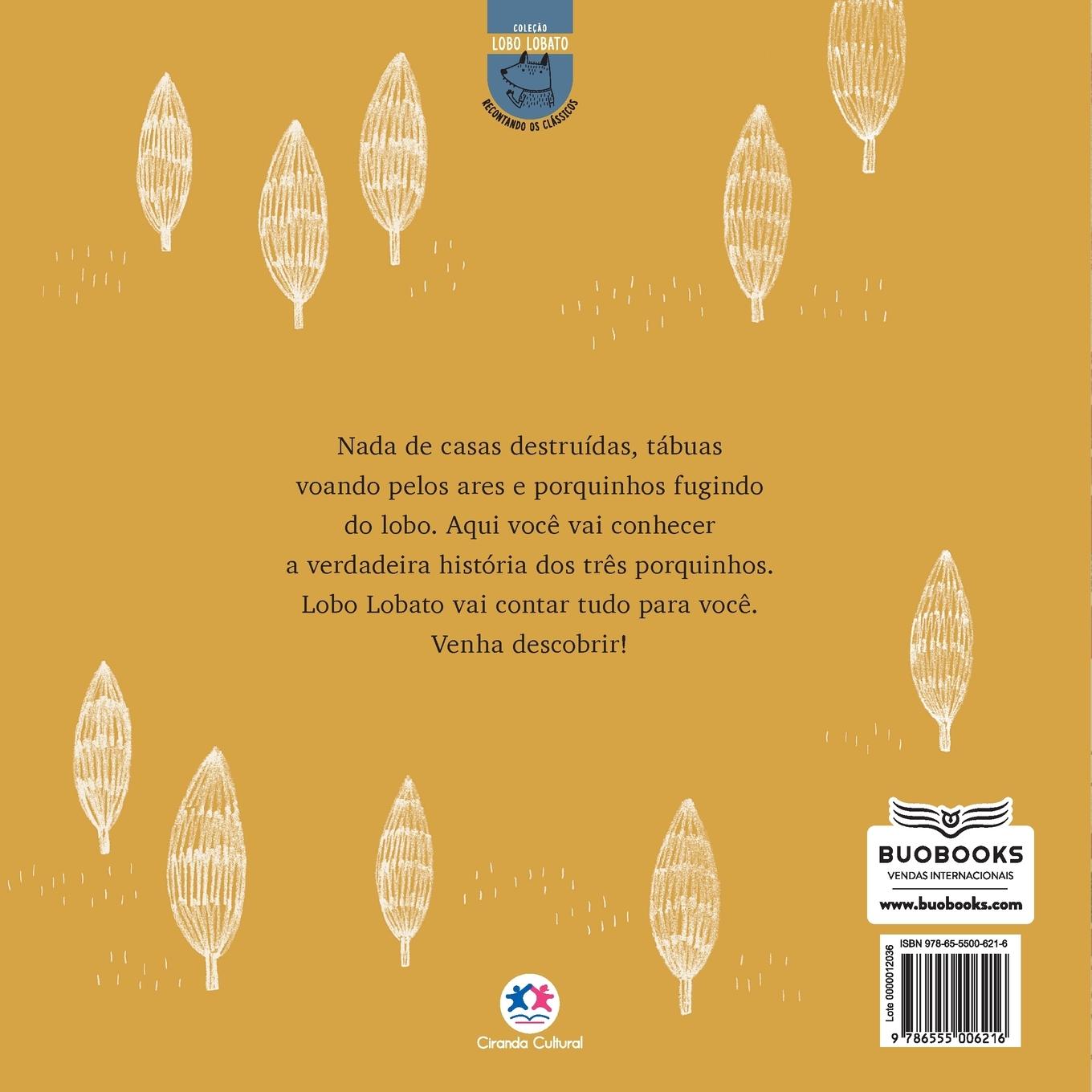 Rückseitencover O lobo Lobato e os três porquinhos