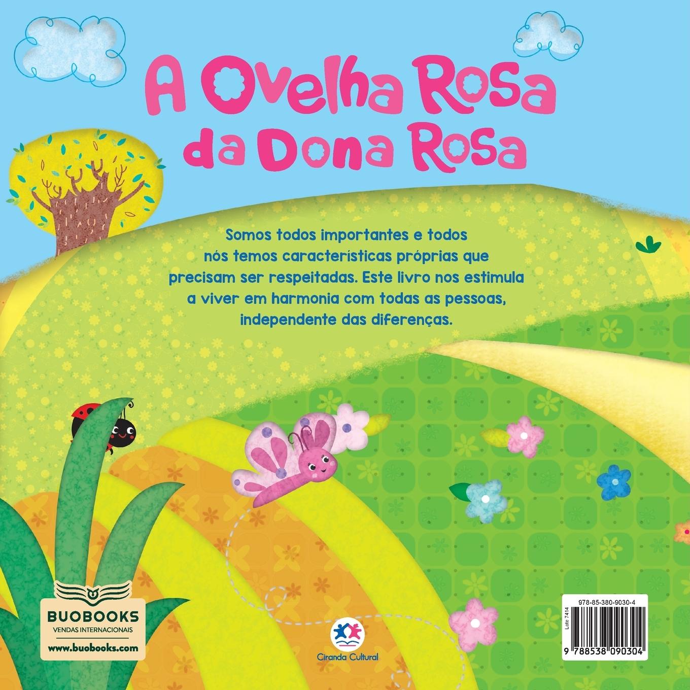 Rückseitencover A ovelha rosa da dona Rosa