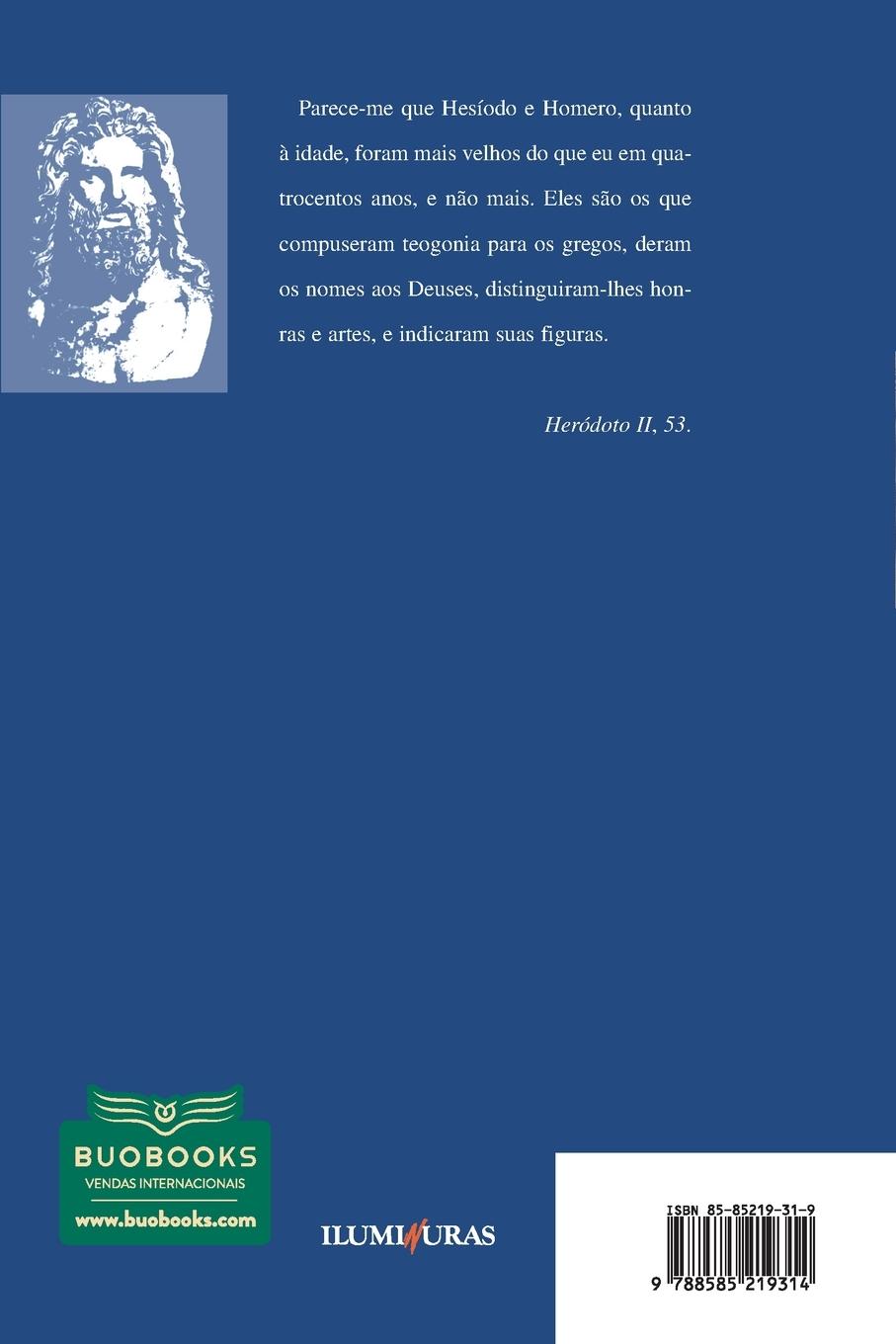 Rückseitencover Teogonia a origem dos deuses