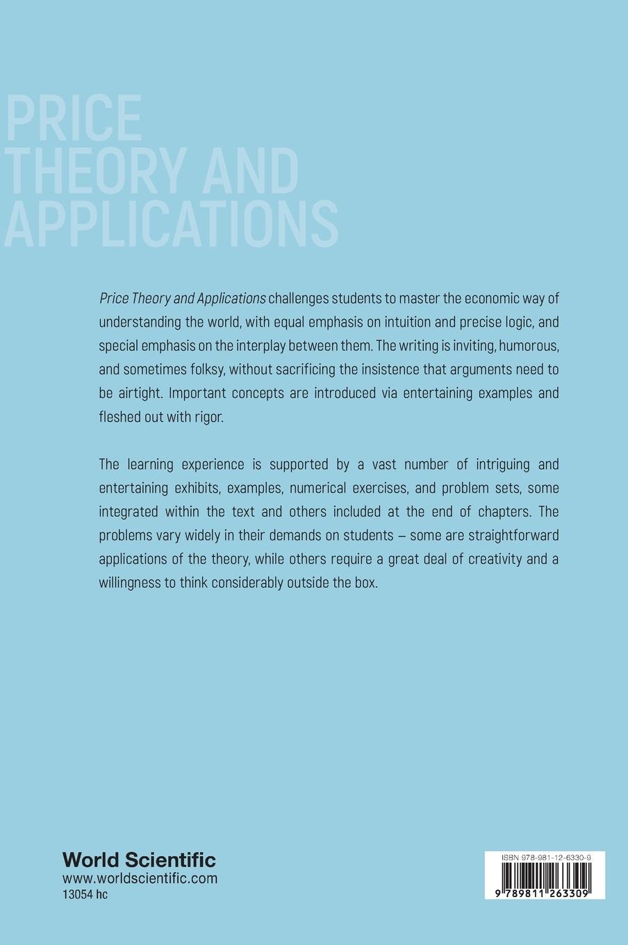 Rückseitencover PRICE THEORY & APPLN (10TH ED)