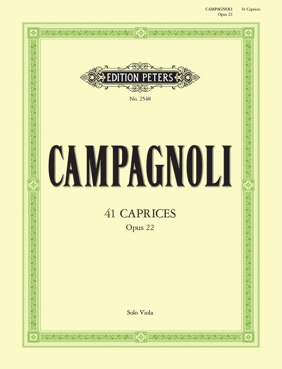 Vorderes Coverbild 41 Caprices Op.22 for Solo Viola