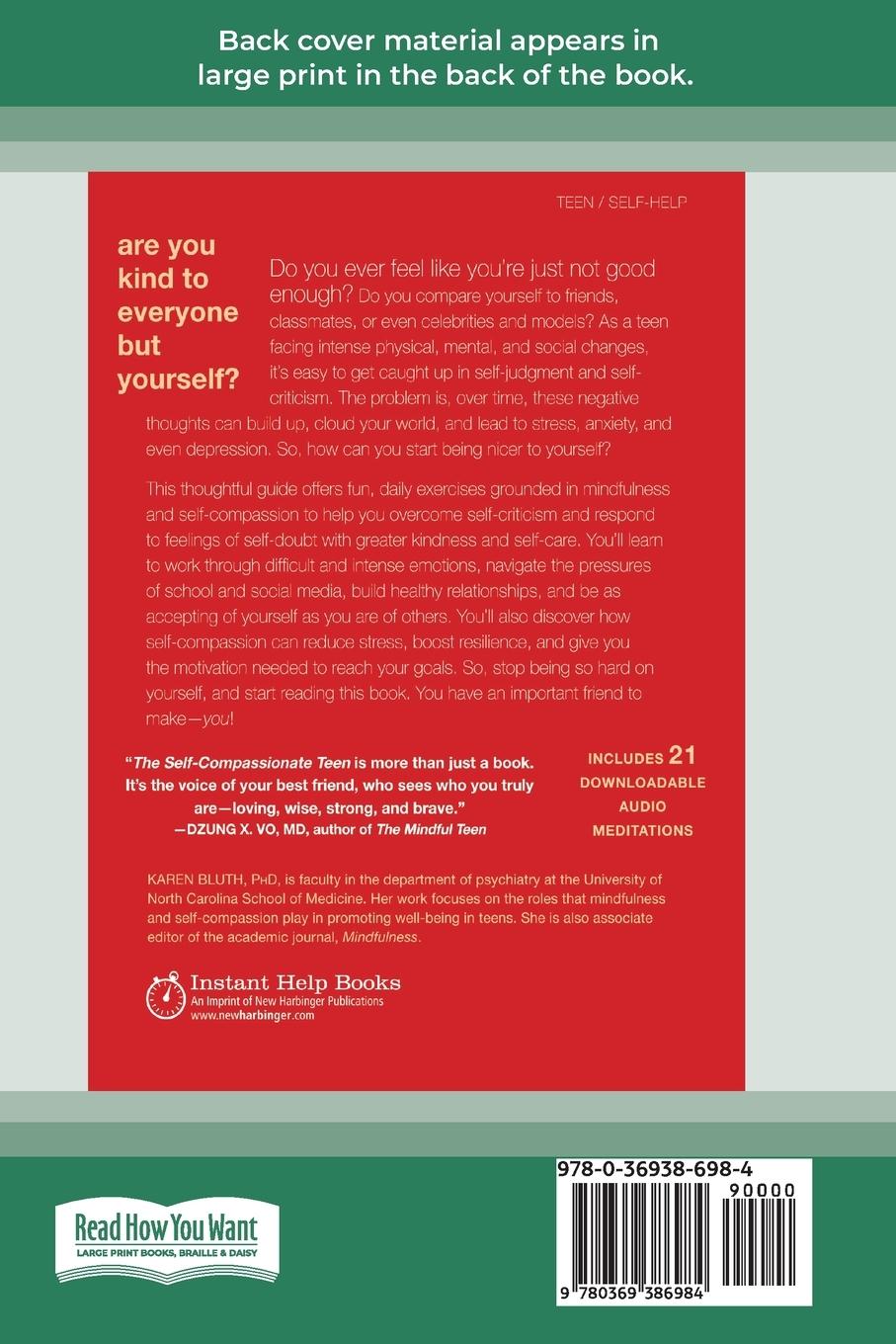 Rückseitencover The Self-Compassionate Teen