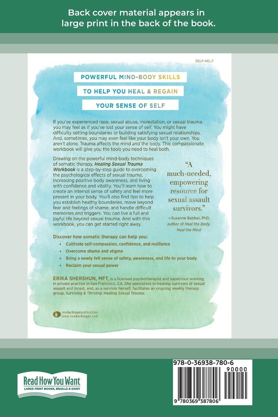 Rückseitencover Healing Sexual Trauma Workbook