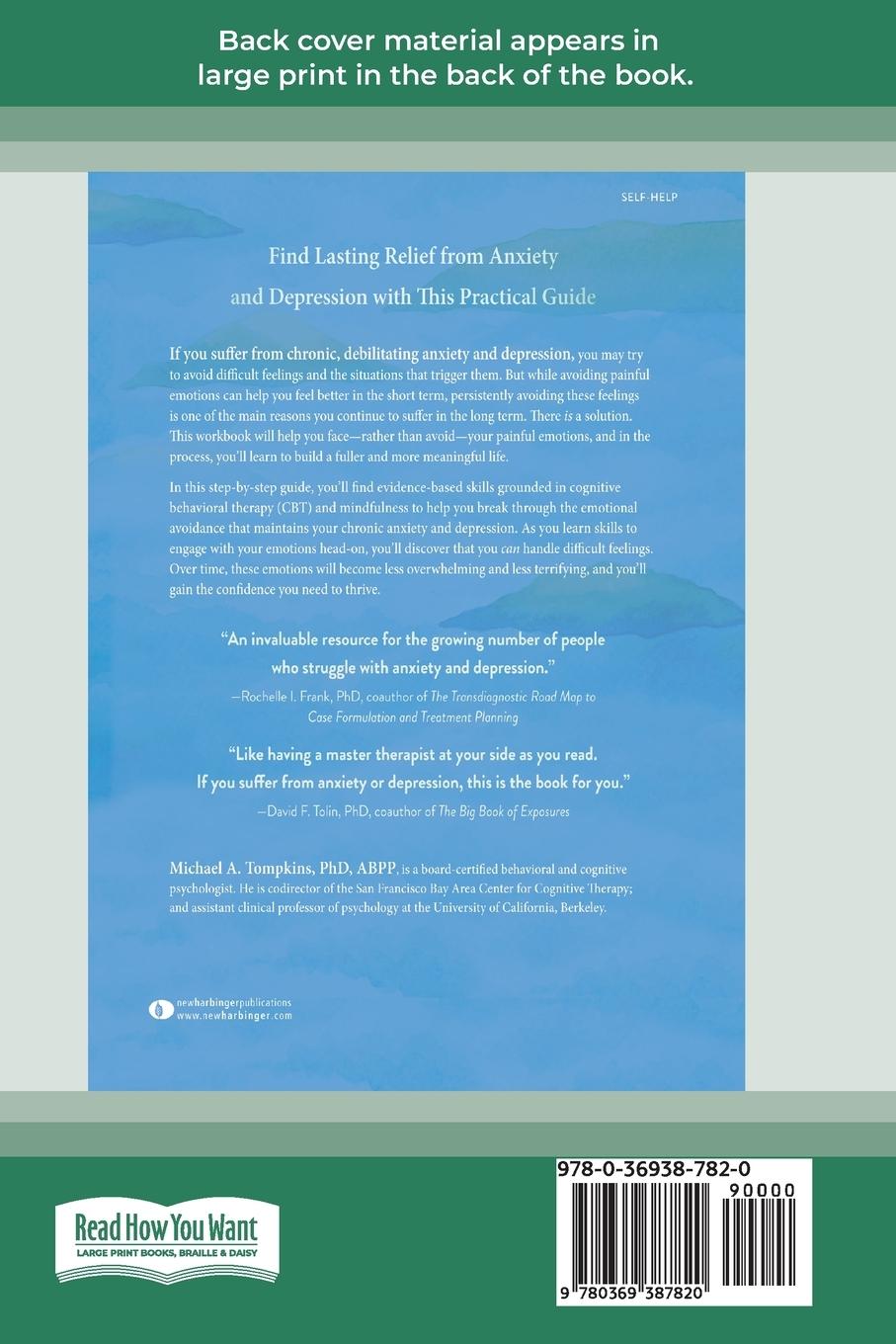 Rückseitencover The Anxiety and Depression Workbook